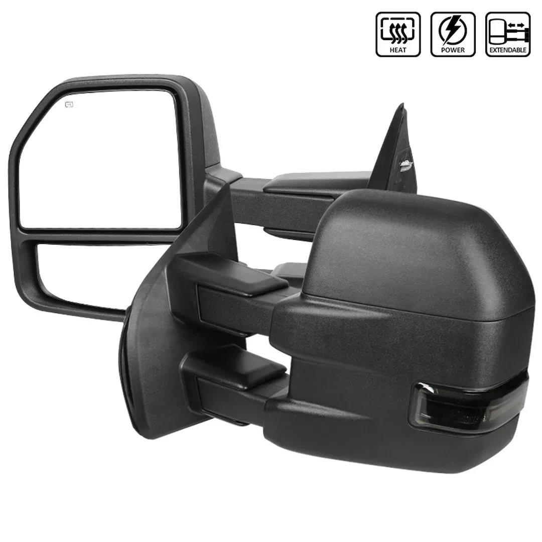 RMX-F15015F3GH-P-FS – SPEC-D TUNIN Exterior Towing Mirror, 10 Inch Width x 12 Inch Height Extends Up To 23 Inch Main ...